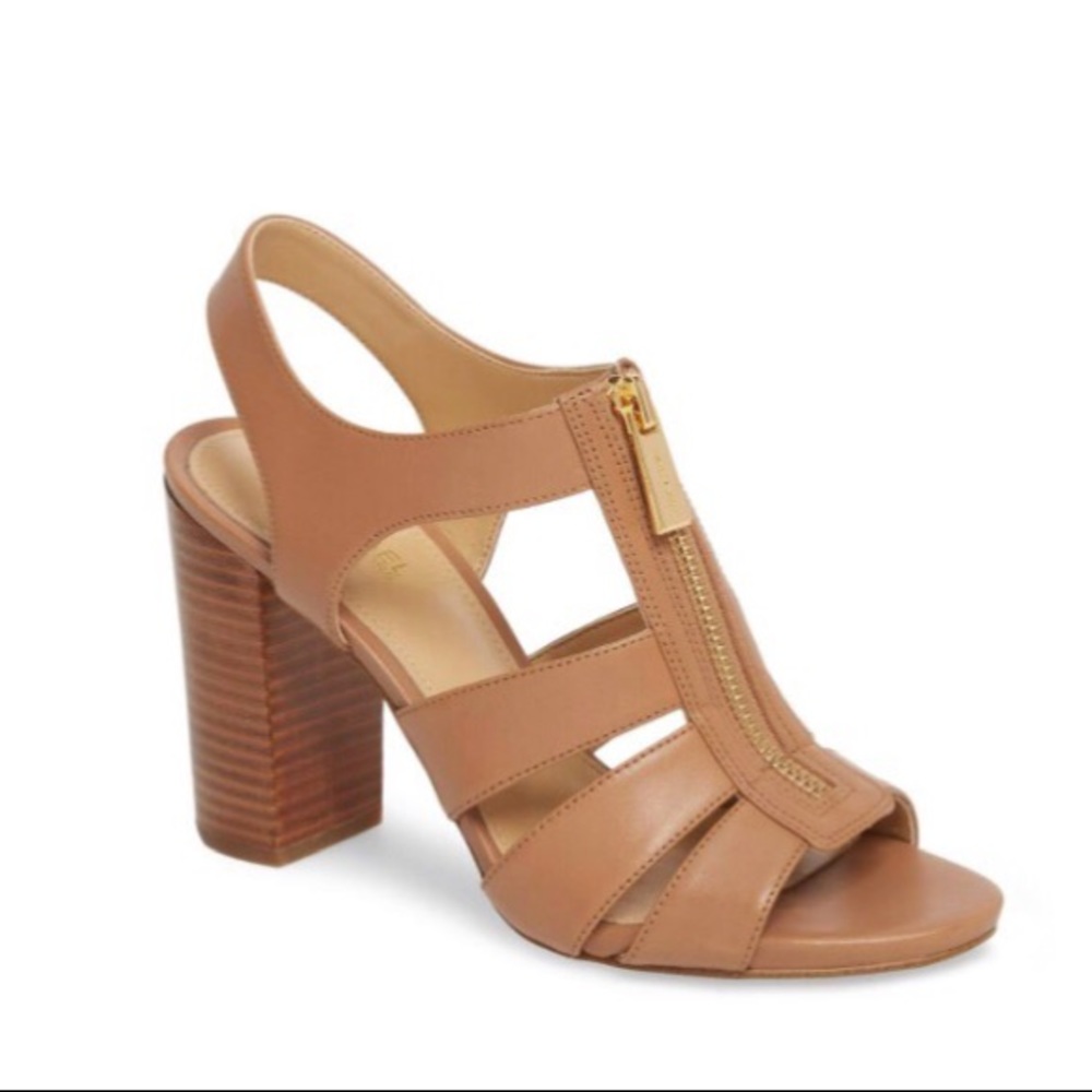 Michael Koors leather block heel sandal